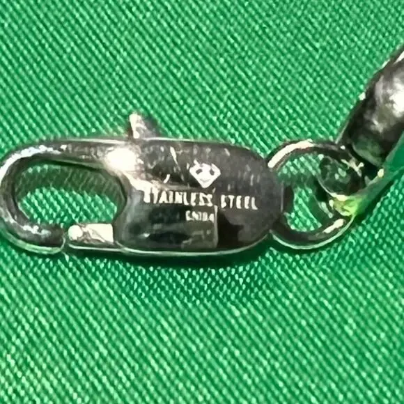 Thick Figaro Chain Stainless Steel Silver Color 24” long Men Women Necklace - Picture 6 of 9